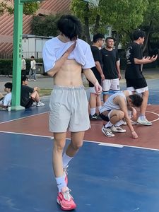 Quick Dry Ice Silk Mens Basketball Shorts Summer American Style Running Training Five-Quarter Length Breathable Lightweight