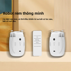 Động Cơ Rèm Cửa Thông Minh Tự Động Điều Khiển Từ Xa Bằng Pin Hệ Thống Ray T/U Điện Tử