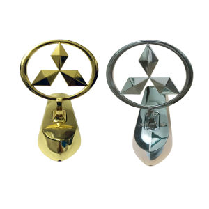 Mitsubishi Pajero Engine Hood Decal 3D Stereo Car Front Logo Decoration Sticker Modification Accessories for Automobiles