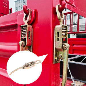 Naukaha【Ready in Stock】 Truck Trailer Body Clamp Hasp Metal Buckle Lock Fastener Latch Catch Lockable