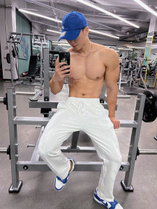 Gymboy Trendy Sport Long Pants Fitness Straight Leg Pants Summer Training Loose Drape High Street American Casual Sweatpants