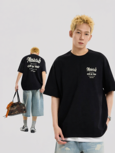 Áo Thun Bông Cotton Lỏng Mùa Hè Phong Cách Retro Mỹ