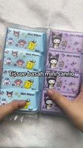 Mini Wipes Tisu Basah Travel Size Motif Lucu Tisu Non Alkohol Tisu Tanpa Wangi Aman Buat Anak