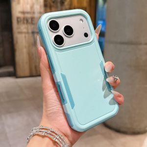 Premium PC+TPU OTT Symmetry Box Phone Cases For IPhone 17 Pro Max 16 15 14 13  Military Grade Drop Protection Cover