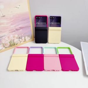 szhaiyu | Gradient Magnetic for Magsafe Phone Case for Samsung Galaxy Z Flip 5 6 7 5G ZFlip7FE ZFlip6 Flip5 Frosted Hinge Protective Cover