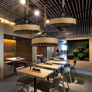 Vintage Pendant Light Retro Antique Adjustable Chandelier Pendant Lamp Round Hanging Light Iron Rope IKEA Pendant Light LED Ceiling Light Hanging Lighting Fixture for Hotel Kitchen Metal Lamp Shade Chandelier Lampshade for Home Decor