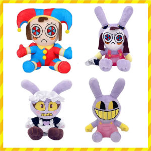 Bandai | New Styles The Amazing Digital Circus Pomni Jax Plush Toy Anime Cute Theater Rabbit Doll Cartoon Clown Christmas Kids Gifts