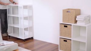 SB Design Square KONCEPT FURNITURE ชั้นวาง KC-PLAY รุ่น OTENY-3D เหล็กขาว (70x35x99 ซม.)