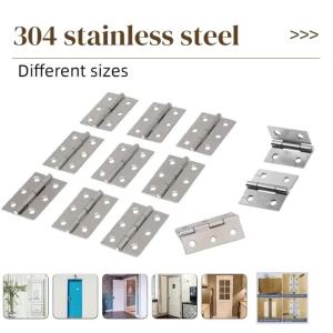 4 Bản Lề Bằng Thép Không Gỉ 304 Cho Cửa Tủ Windows Hộp Gỗ Nội Thất Gia Đình Phụ Kiện Phần Cứng
