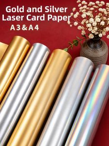 YUANHAO | Laser Iridescence Thick Manual Glossy Card Paper Reflective Flash Matte Hard Card