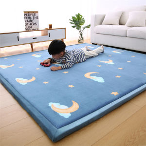 Thick Floor Mat for Living Room and Bedroom Soft Carpet Baby Anti-fall Crawling Pad