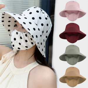 หมวกปีกกว้างป้องกันรังสียูวีสำหรับงานเกษตรกรรมป้องกันคอหมวกชาวประมงขายดีพร้อมหมวกเก็บชาหมวกแบบคาดสำหรับผู้หญิงผ้าคลุมหน้า