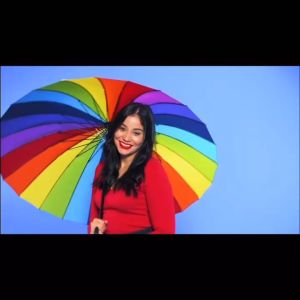 10/16 ribs big rainbow umbrella crutch umbrella semi-automatic umbrella magic umbrella golf umbrella windproof golf umbrella heavy duty sale free shipping COD automatic umbrella uv umbrella long handle umbrella for motorcycle payong matibay makapal payong