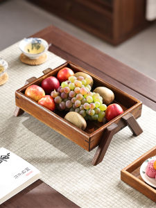 YILI | Vintage New Chinese Style Wooden Snack and Fruit Tray