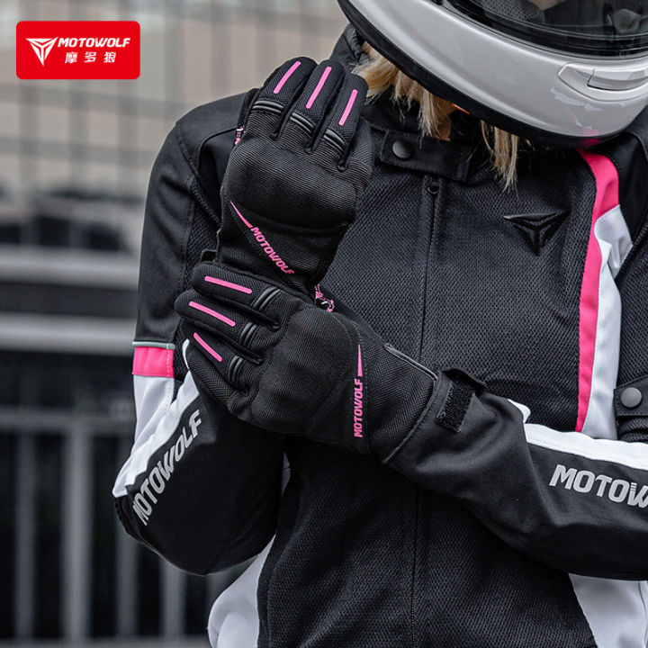 Women Motorcycle Gloves Riding Gear For Women Riding High Quality Full