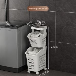 QIANQIN | Giỏ Lưu Trữ Quần Áo Bẩn Cho Không Gian Hẹp