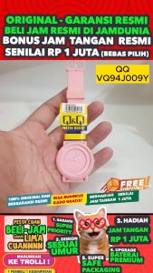 JAM TANGAN Q Q WANITA ORIGINAL QnQ VQ94 J009Y Q&Q VQ94J009Y Women CT - Pink - Rubber - Jam dunia JD18 # Jam Tangan Wanita Jam Tangan Cewek Jam Tangan Anti Air + JAM TANGAN QQ VQ94 009Y JAM TANGAN QnQ VQ94 J009Y JAM TANGAN Q&Q VQ94J009Y S003