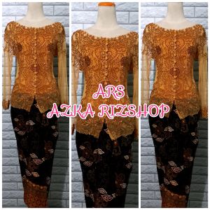 set kebaya pesta modern kebaya gold