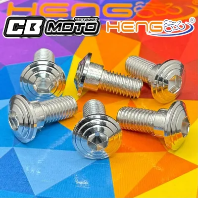 HENG / SC SIAM DISC BOLTS & DISC PLATE BOLTS FOR NMAX V1 V2 V2.1 V3 / AEROX V1 & V2 (3PCS OR 6PCS)