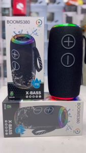 ลำโพงบลูทูธ รุ่นBOOMS380 พกพาง่าย เสียงแน่น รองรับAUX TF USB ปรับ/ปิดไฟได้ IPX6 เพิ่ม/ลดเสียงได้ ลำโพงบลูทูธ ลำโพงแบบพกพา ลำโพง ส่งจากกทม