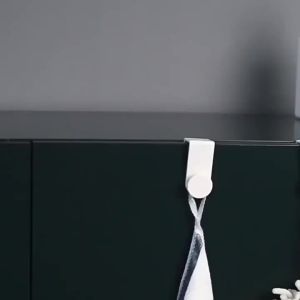 2Pcs Simple No Drilling Multifunctional Clothes Hanger Over The Door Cabinet Door Hook for Indoor Cabinet Door Hook