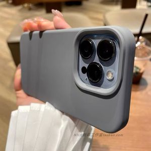 True Liquid Silicone Phone Case for Xiaomi 13 14 15 pro Full Protection Large Hole Version Men Women Styles Anti-Fall Dirt-Resistant