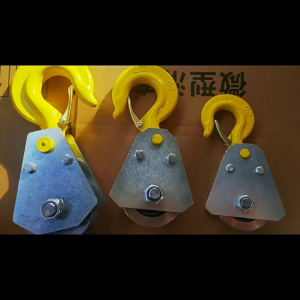 Lifting Bearing Pulley Hook Traveling Car Wire Rope Under Hooking Pulleys Block Dynamic Pulleying