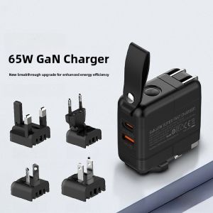 LDNIO Multi-Functional Conversion Plug Global Universal British Standard European Standard Australian Standard Fast Charge GaN Charger