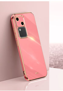 Vivo V30 V2318 Case 6D Plating Silicone Bumper Soft TPU Back Cover Shockproof Matte Phone Case for Vivo V30 VivoV30 5G V2318