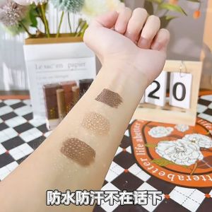 มาสคาร่าคิ้ว 3 มิติ ดินสอเขียนคิ้ว Dyeing Eyebrow Cream เนื้อครีม กันน้ำ กันเหงื่อ แห้งเร็ว ติดทนนาน คิ้วดูมีมิติ สวย ธรรมชาติ พร้อมแปรงปัดคิ้ว