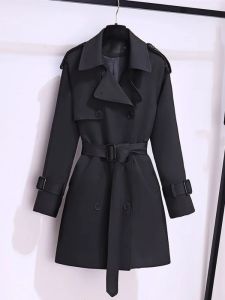 New Autumn Winter Women Long Sleeve Trench Coat Fashion Loose Office Coats Female Lady Long Outerwears Jacket Womens Clothing