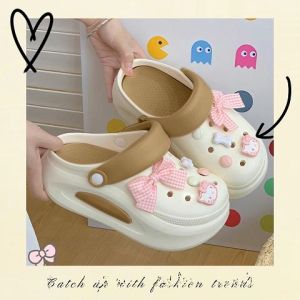 SQShop  สวยพร้อมส่งแล้ววันนี้ รองเท้าหัวโตแฟชั่นสำหรับผู้หญิง รุ่นนี้แนะนำมาก เนื้อยางนุ่มนิ่ม งานสีทูโทนปังมาก มาพร้อมตัวติดคคือแบบเริ่ดมาก ราคาถูก สั่งเลย