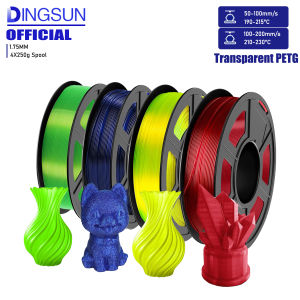 PETG Filament 1.75mm Translucent High-Speed 3D Printer Filament Up to 600mm/s 250g/500g/1000g Spool