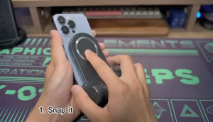 Magnetic Phone Camera Grip With Cold Shoe Remote Control Phone Selfie Shutter Grip Magnetic Phone Grip For iPhone