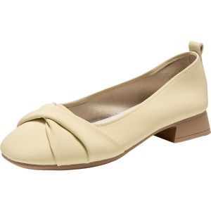 DUSTO | Shallow Comfortable Flats for Mother Non-tiring Coarse Heel Mary Jane Soft Soled 2026 Autumn