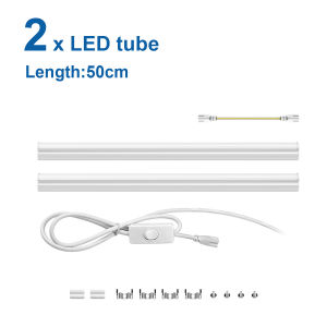 Strobe-free 50CM T5 LED Light Tube 15W AC 110V-220V LED Tube Bulb For Under Cabinet Ceiling Shop Workbench Warehouse Wall Lamp