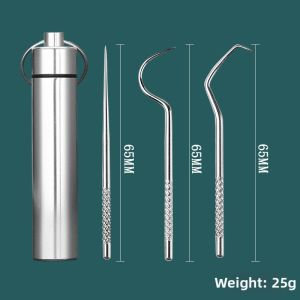 Jiaxu | Portable Hook Shaped Metal Toothpick