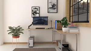 YAMY Monitor stand monitor mount for desk monitor arm for 17-34" 2-10kg VESA 75x75 / 100x100 mm