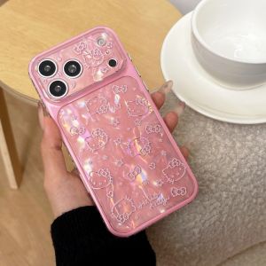 Sanrio | Cute Cartoon Lines Hello Kitty Shockproof Phone Case For iphone 17 16 15 Pro Max 17Pro Camera Lens Protective Cover Sanrio Funda