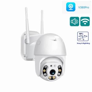 Camera An Ninh V380 Pro 3MP WIFI PTZ Camera Giám Sát IP Không Dây Ngoài Trời Có Tầm Nhìn Ban Đêm Và Âm Thanh Hai Chiều