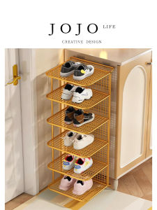 Modern Minimalist Steel Shoe Rack Layered Support Partition Home Furniture Organizing Shelf for Residential Areas