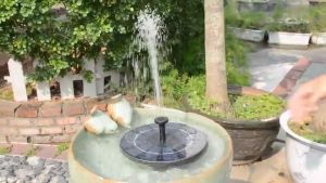 Dcawin Mini Solar Water Fountain Pump Floating Watering Pond Submersible Solar Panel Garden Swimming Pools Pond Lawn Decoration