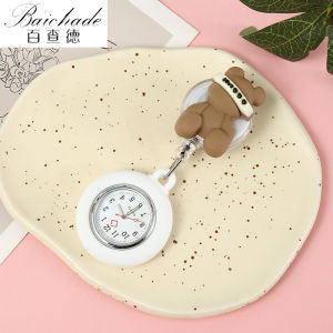 การ์ตูนพยาบาลนักเรียนสอบหมอซิลิโคน Night Light น่ารัก PIN BUCKLE นาฬิกาข้อมือ Retro Digital Display พร้อมสายรัดขยายได้