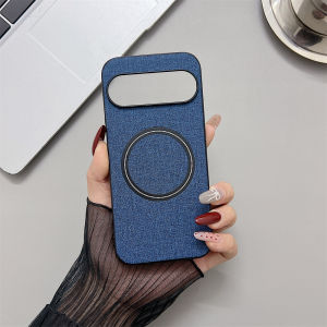 Luxury Fabric Cloth for Magsafe Case for Google Pixel 9 8 7 6 10 Pro XL 9A 8A 7A 6A 5A Wireless Charging Magnetic Slim Cover