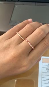 CINCIN EMAS WANITA KADAR 375 ATAU 8 KARAT DAN KADAR 300 ATAU 6 KARAT CINCIN KECIL CINCIN EMAS CANTIK MURAH CK 264