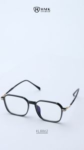 Gọng Kính Mắt HMK Eyewear Chất Liệu Nhựa Phối Càng Kim Loại Dáng Vuông Form Kính To - KL8862