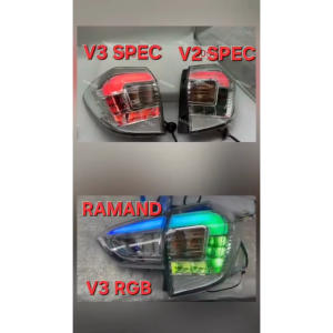 V3 RGB SPEC PERODUA MYVI G3 GEN3 2018-2025 DYNAMIC TAIL LAMP BRAKE LIGHT BAR RUNNING LED ALBINO