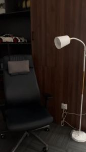 HX【Light source included】Floor lamp Piano light Fishing light Living room bedroom lamp atmosphere nightlight Study bedside lamp decoration feeding lamp Three-color floor lamp 【three-color 12W+ iron cover】【Many pieces and many folds】