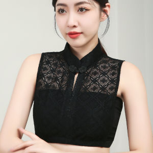 Womens Lace Stand Collar Fake Collar Inner Wear Chinese Style Cheongsam Versatile Spring Autumn Winter New High End Match Skirts