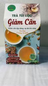 Hộp 40 gói trà túi lọc giảm cân đẹp da Bảo Khang đồ uống giảm cân trà lá sen chè vằng gạo lứt bí đao đỗ đen khổ qua cỏ ngọt